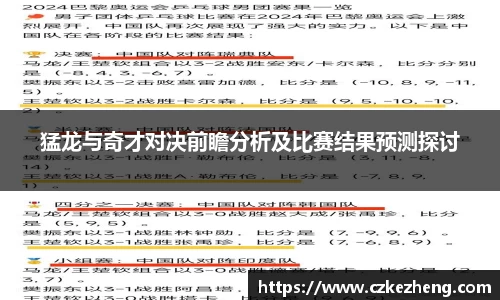 猛龙与奇才对决前瞻分析及比赛结果预测探讨